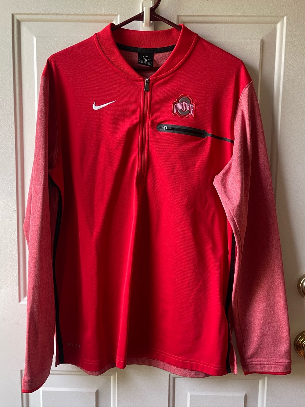 Nike Red Ohio State Dri-FIT QuarterZip Pullover